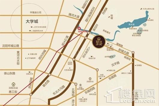 翔凤山水国际 位置图