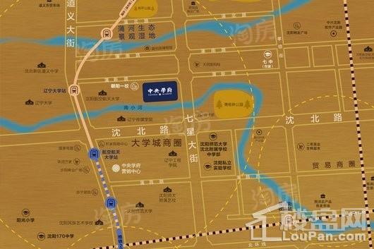 融创中央学府位置图