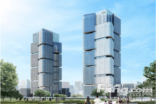 郑东绿地中心实景图
