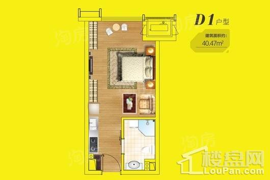 正弘高新数码港1室1厅1卫