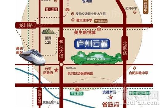 金辉·庐州云著位置图