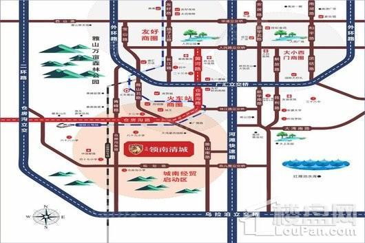天山领南清城位置图