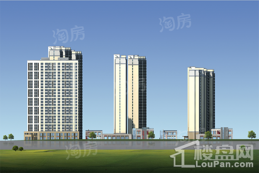 文曲湖景园住宅小区二期效果图