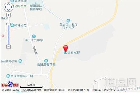 世界冠郡四期璟峰位置图