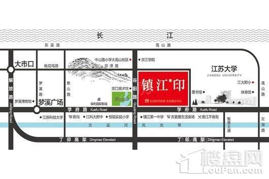镇江印位置图