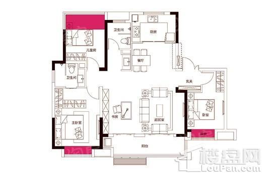 都会19073室2厅2卫