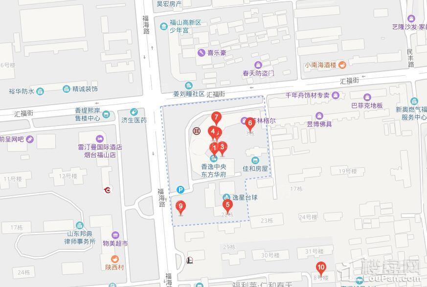 香逸中央位置图