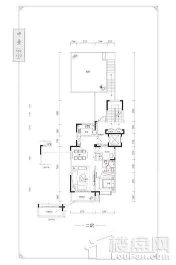 富力山熙雅轩户型二层 3室3厅3卫1厨