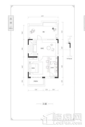 富力山院仕庭户型三层 4室2厅2卫1厨