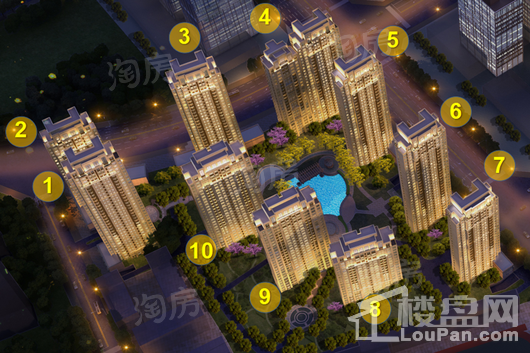 国际旅游港中央首府效果图