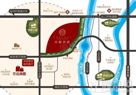 中梁首府位置图