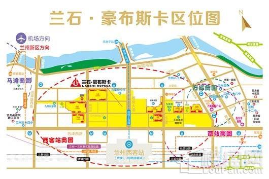 兰石·豪布斯卡智慧金街效果图