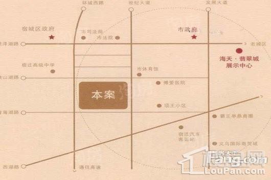 海天·翡翠城位置图