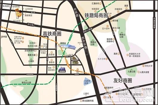 高铁茗苑位置图