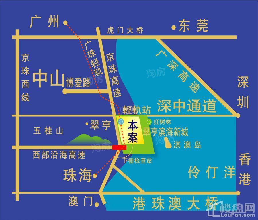 锦绣海湾城位置图