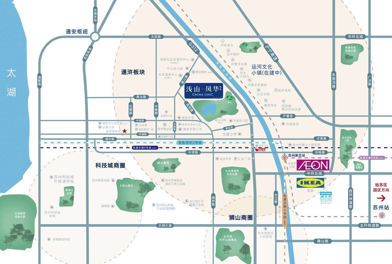 金地浅山风华位置图