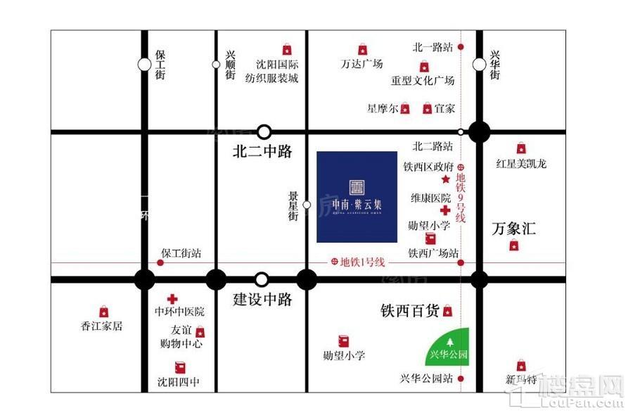 中南紫云集位置图
