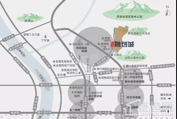 长沙融创城位置图