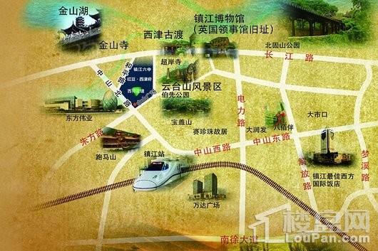 红豆·西津府位置图