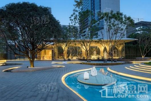 西派浣花实景图