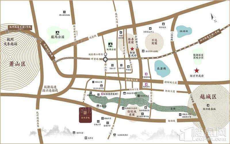 新城棠樾位置图