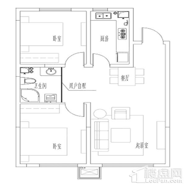87平2室2厅1卫