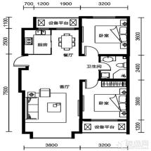 华海蓝境2室2厅1卫