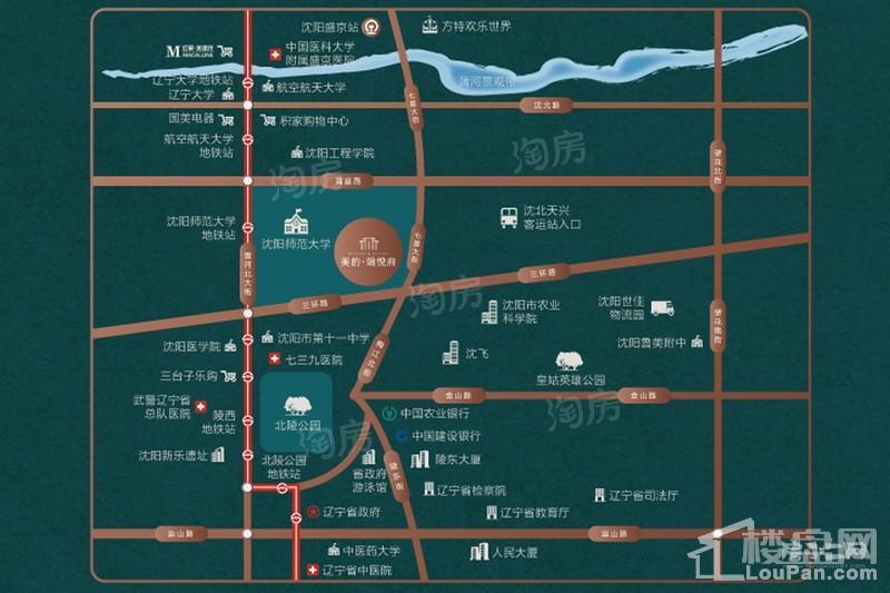 美的瀚悦府位置图