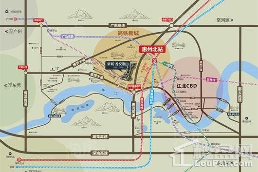 新城·香悦澜山位置图