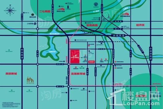 新郑碧桂园双湖城位置图