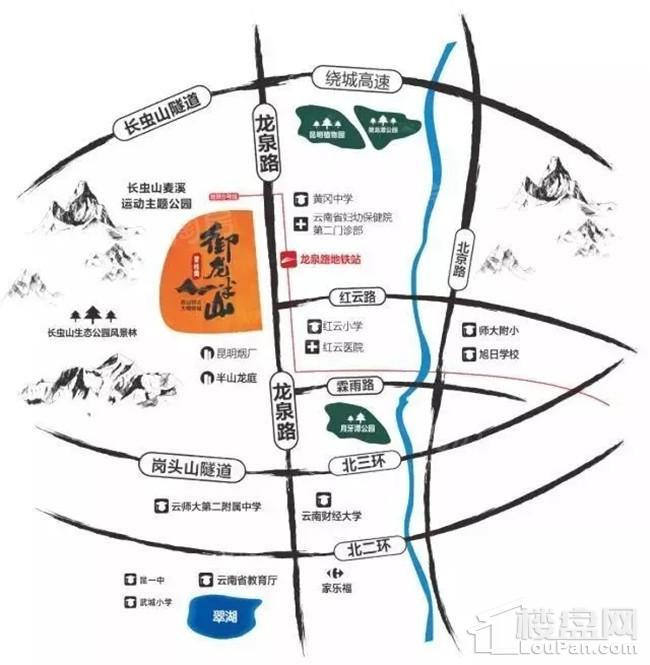 碧桂园御龙半山位置图