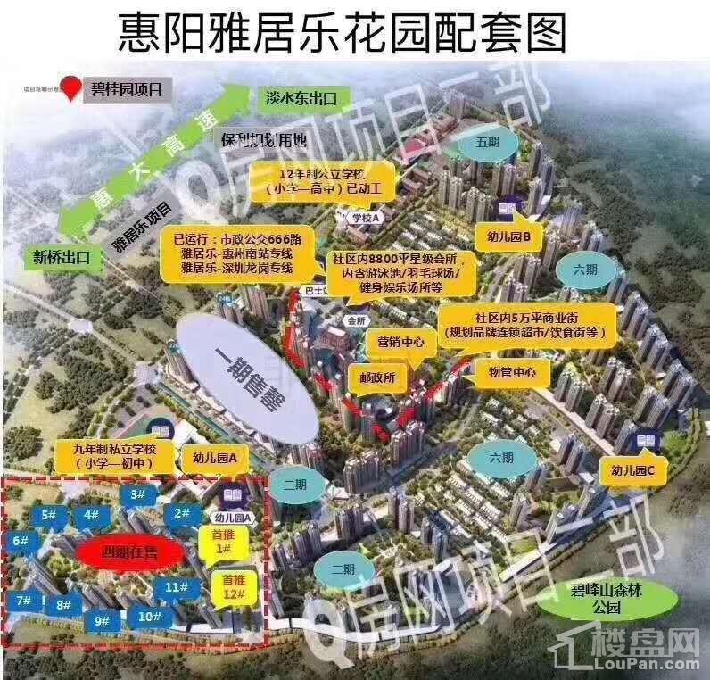 惠阳雅居乐花园配套图