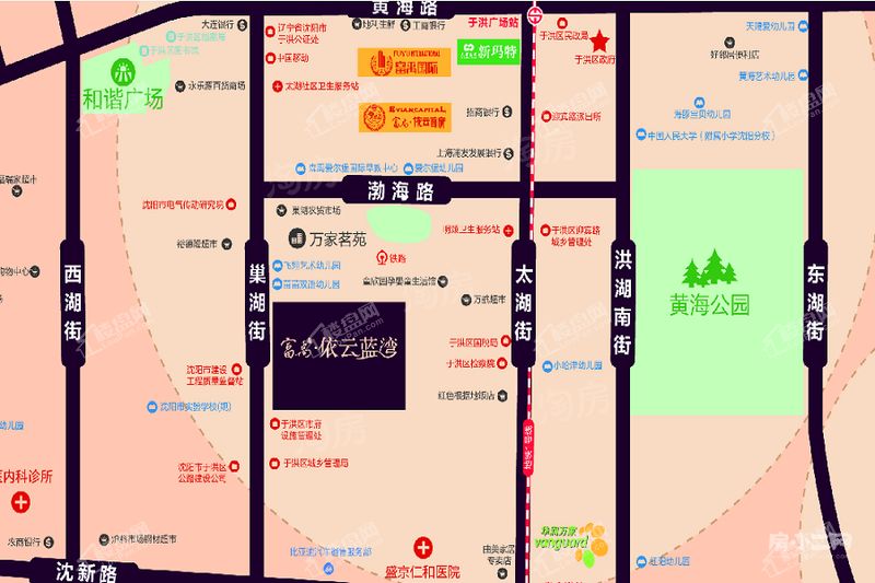 富禹依云蓝湾位置图