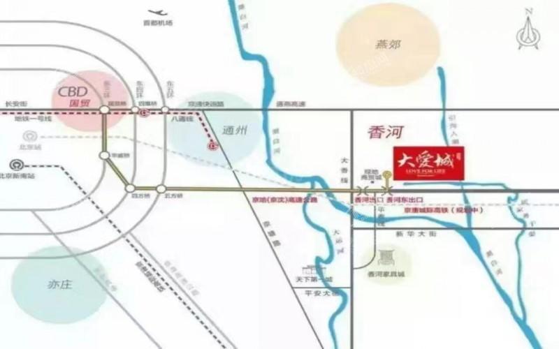 爱晚大爱城别墅位置图