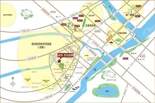 新城庭瑞君悦观澜【别墅】位置图