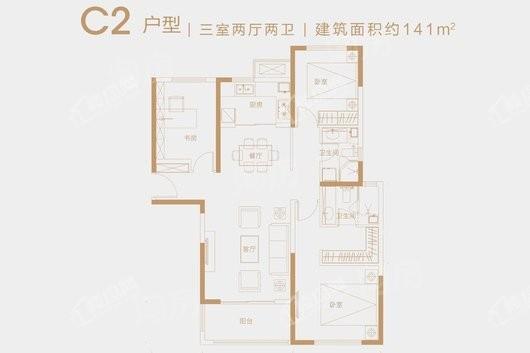融创城3室2厅2卫