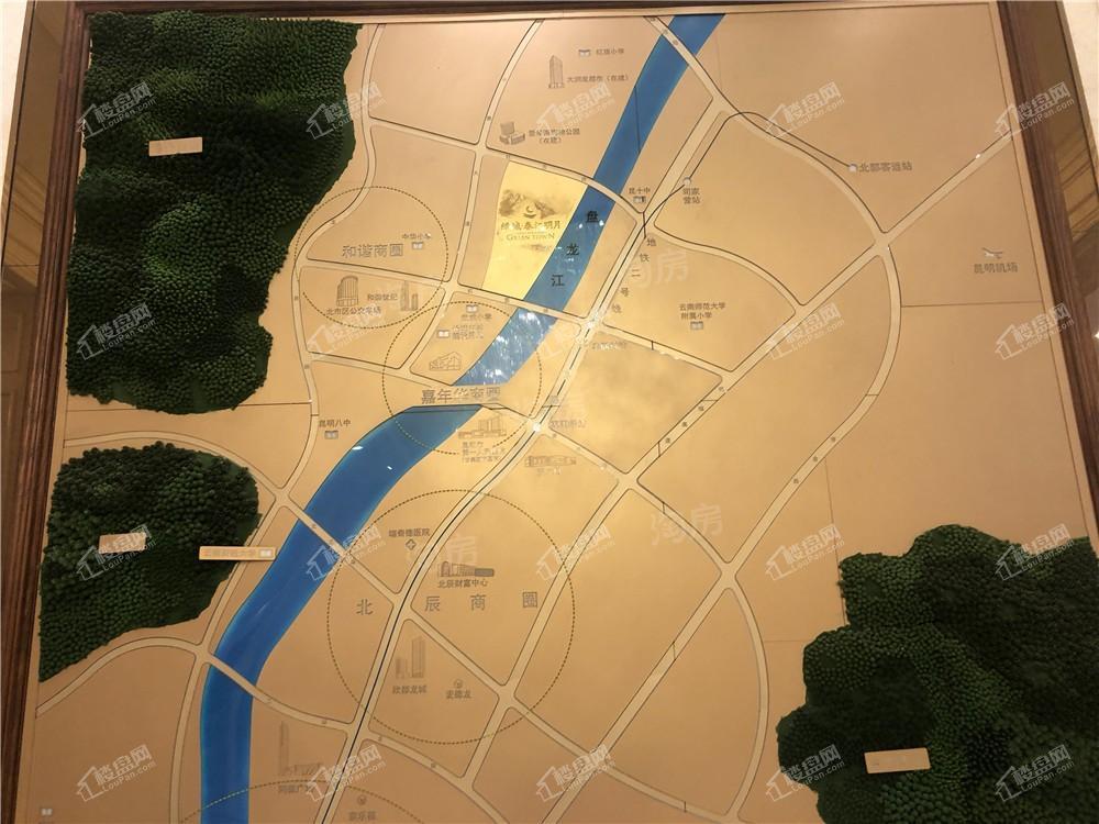 绿城·春江明月实景图