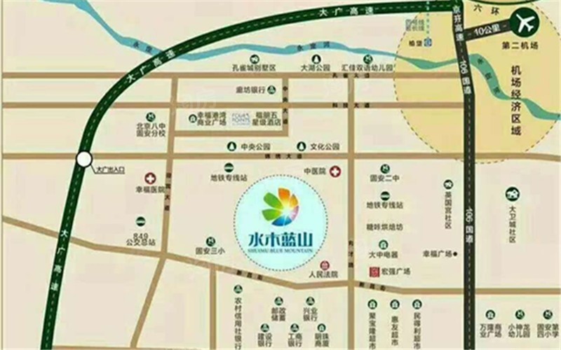 宏强水木蓝山配套图
