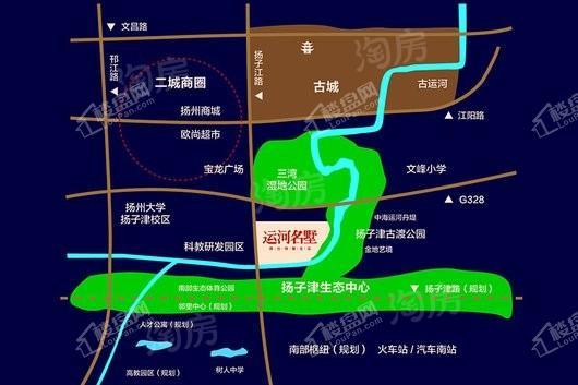 运河名墅位置图