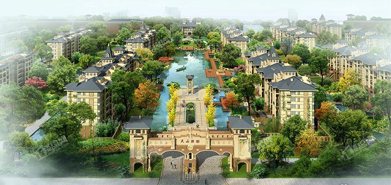 赵州天山熙湖效果图