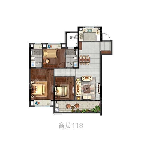 美的·翰林府3室2厅2卫