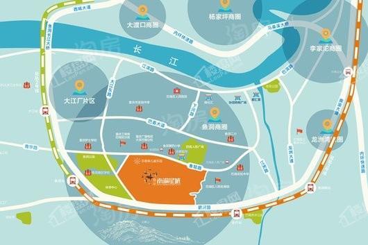 鲁能南渝星城秀街位置图