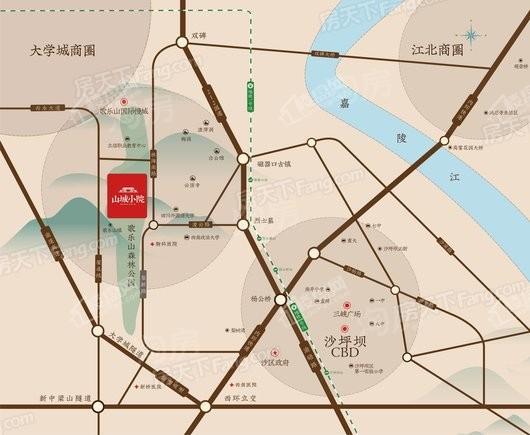 山城小院位置图