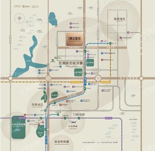 金科禹洲朗廷雅筑位置图