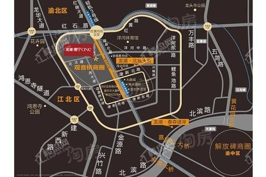 龙湖唐宁ONE位置图