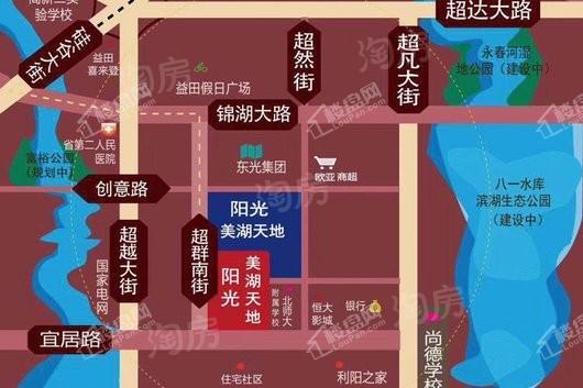 阳光美湖天地位置图
