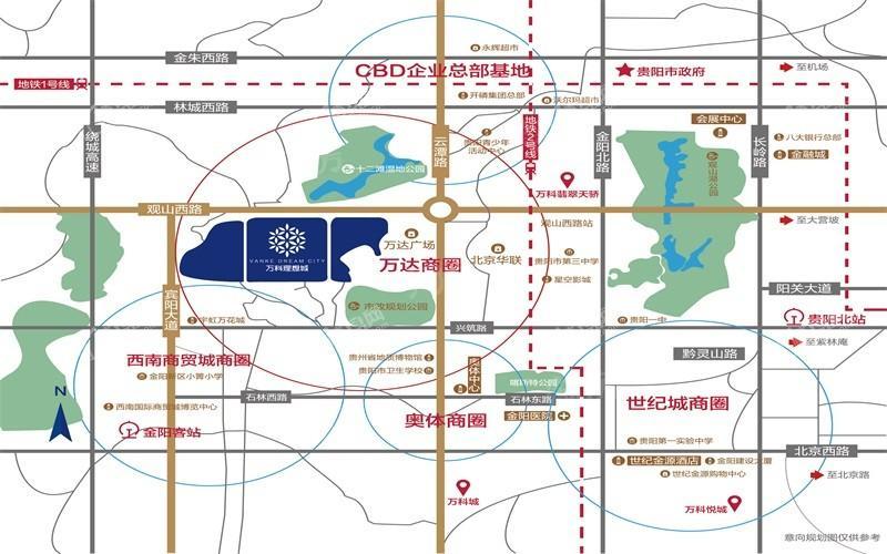 万科理想城位置图