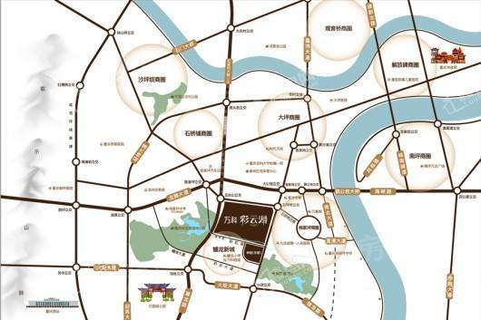 万科彩云湖位置图