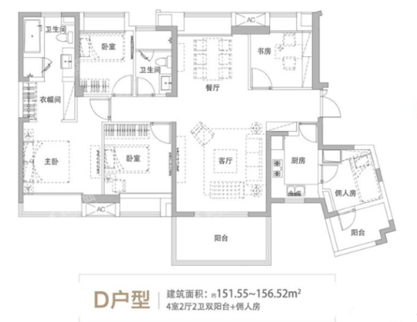时代新世界6#D户型