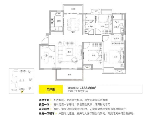 时代新世界7# C2户型